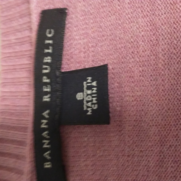 ✨HP✨!!WORN ONCE!! Dusty Rose Banana Republic Ruffle Cardigan - Picture 6 of 7